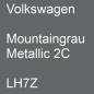 Preview: Volkswagen, Mountaingrau Metallic 2C, LH7Z.